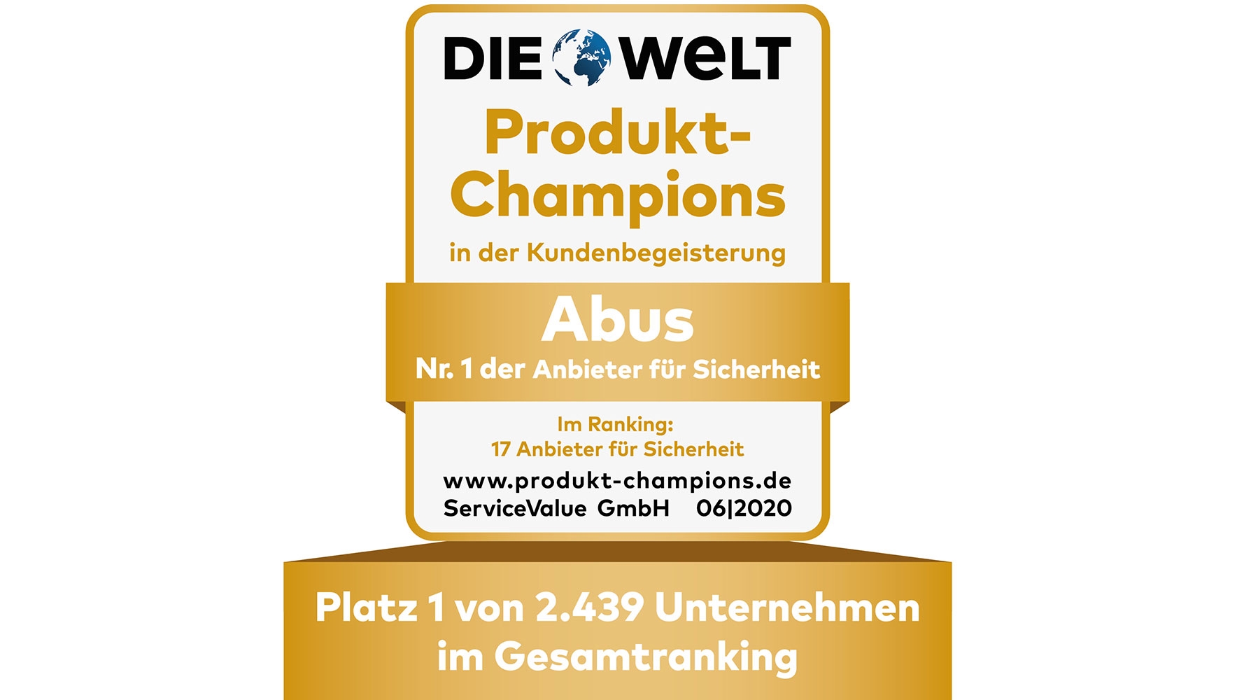 &quot;Product Champion&quot; som nr. 1 ©ABUS