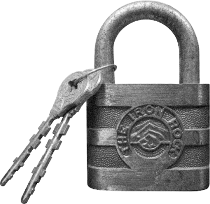 The first ABUS padlock, the Iron Rock © ABUS